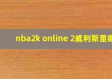 nba2k online 2威利斯里德